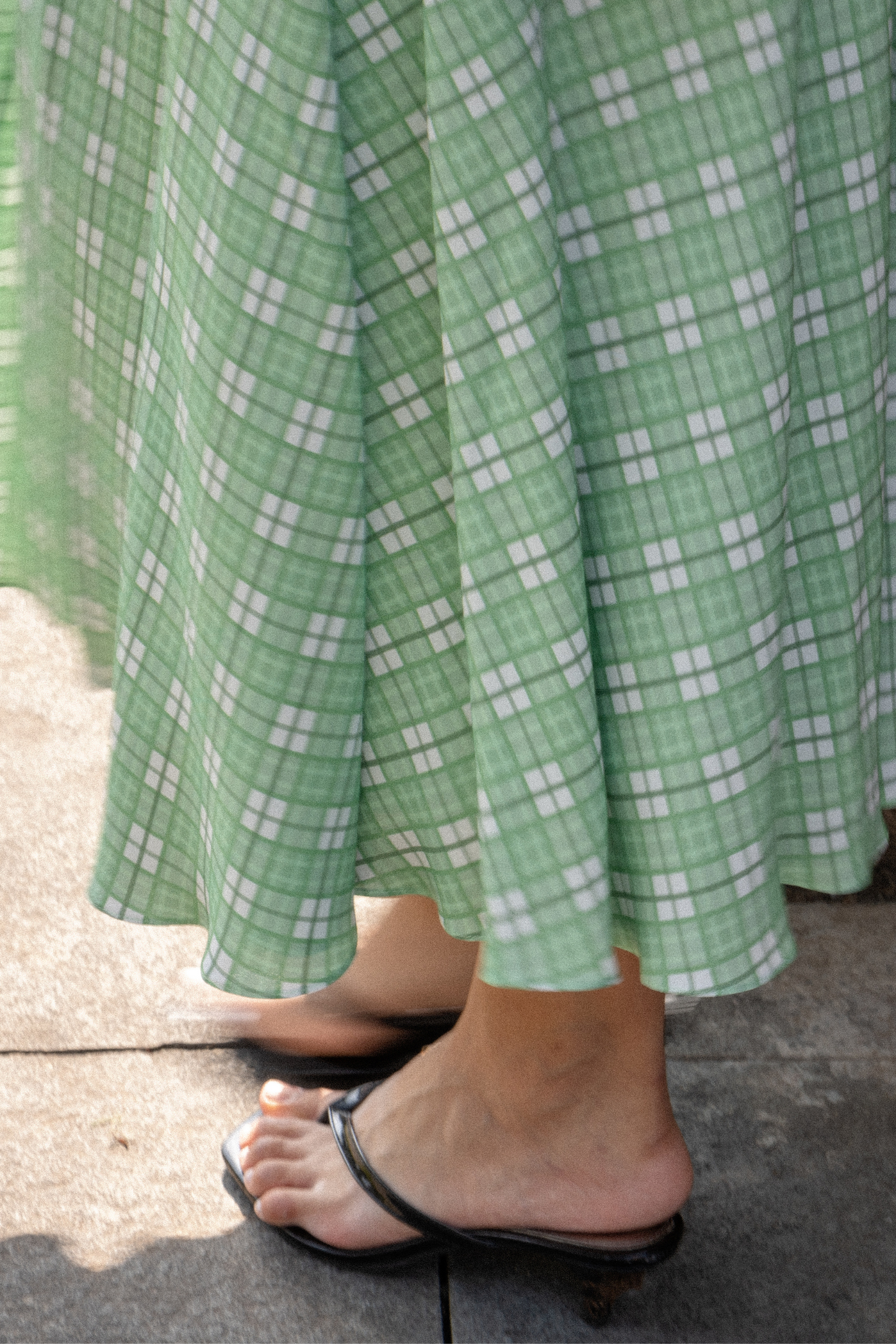 Pipa Square Neck Midi Dress