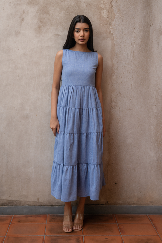 Heather Tiered Midi Dress