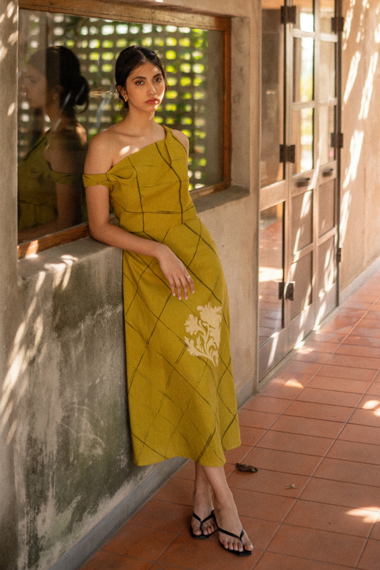 Daffodil Off-Shoulder Midi Dress