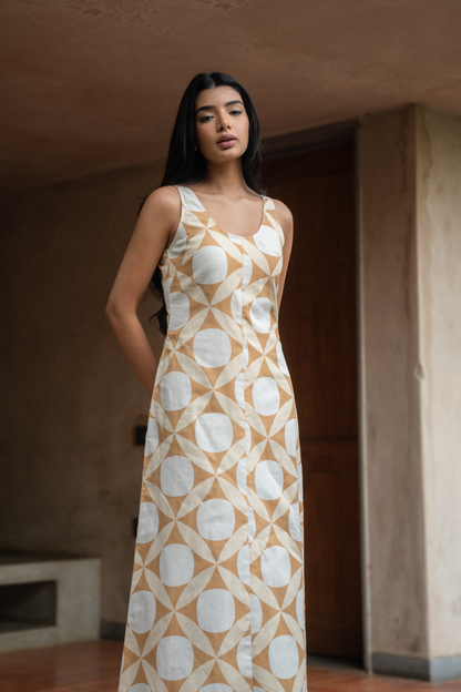 Jane Midi Dress Scoop Neck