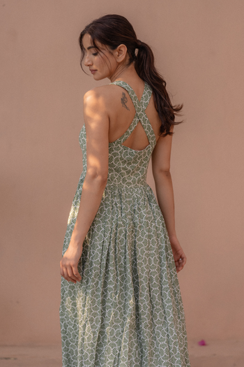 Myrtle Crossback Midi Dress