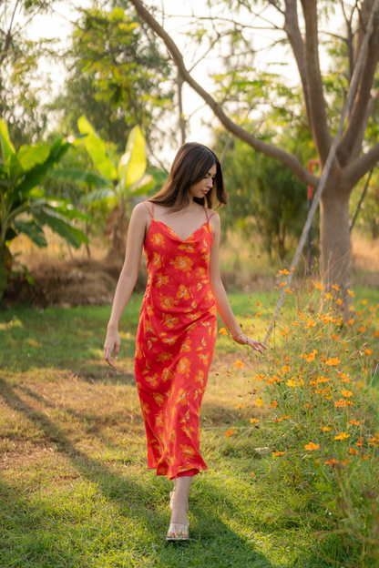 Pansy Strap Maxi Dress