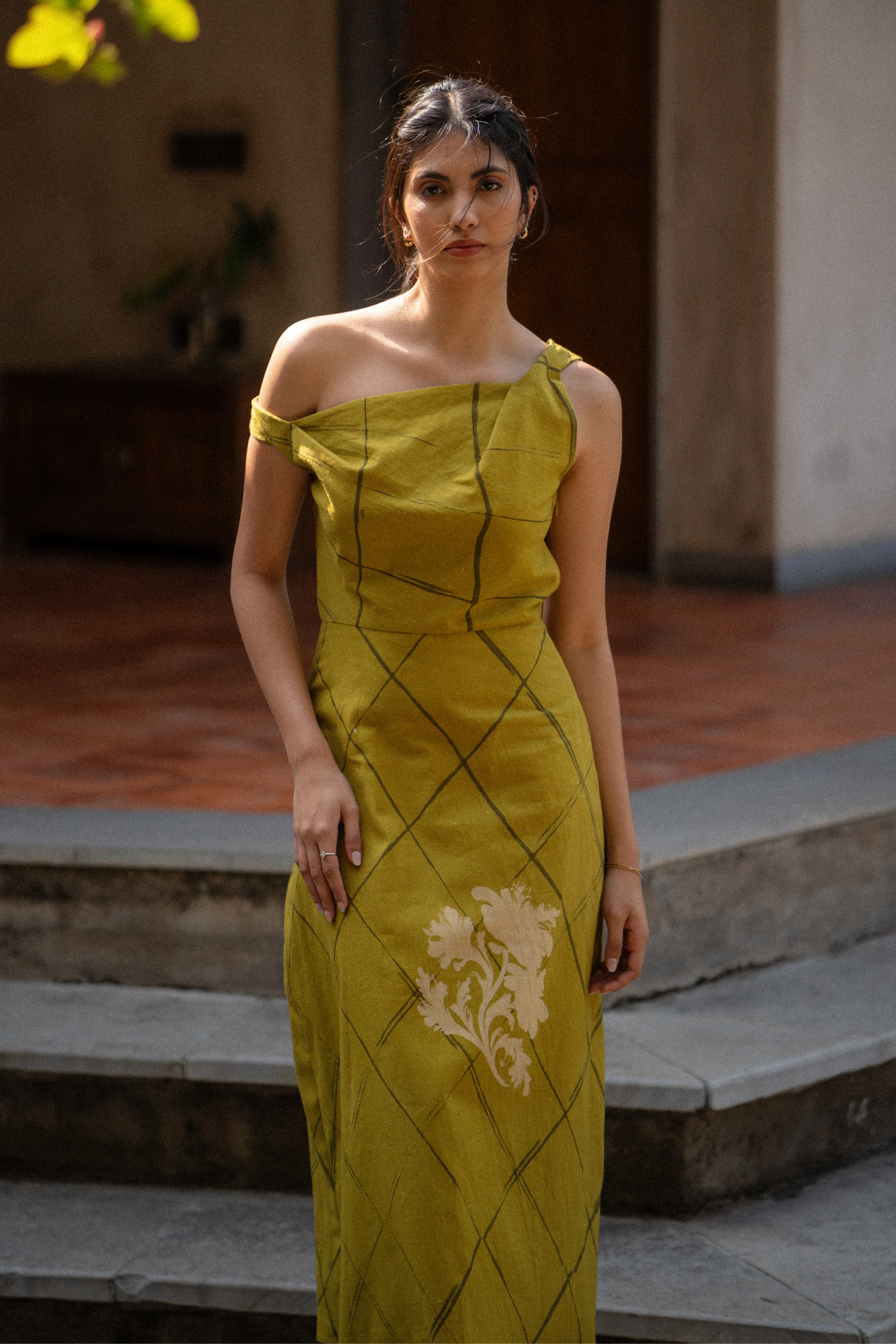 Daffodil Off-Shoulder Midi Dress