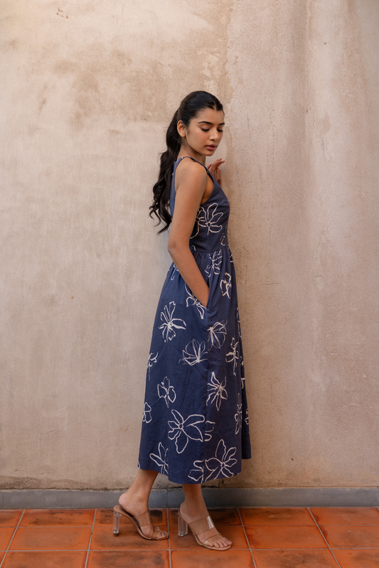Emma Halter Neck Midi Dress