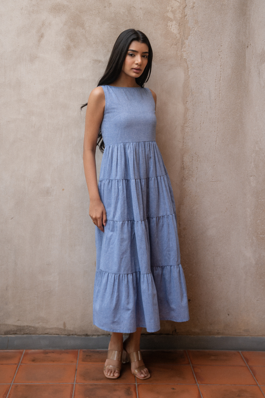 Heather Tiered Midi Dress