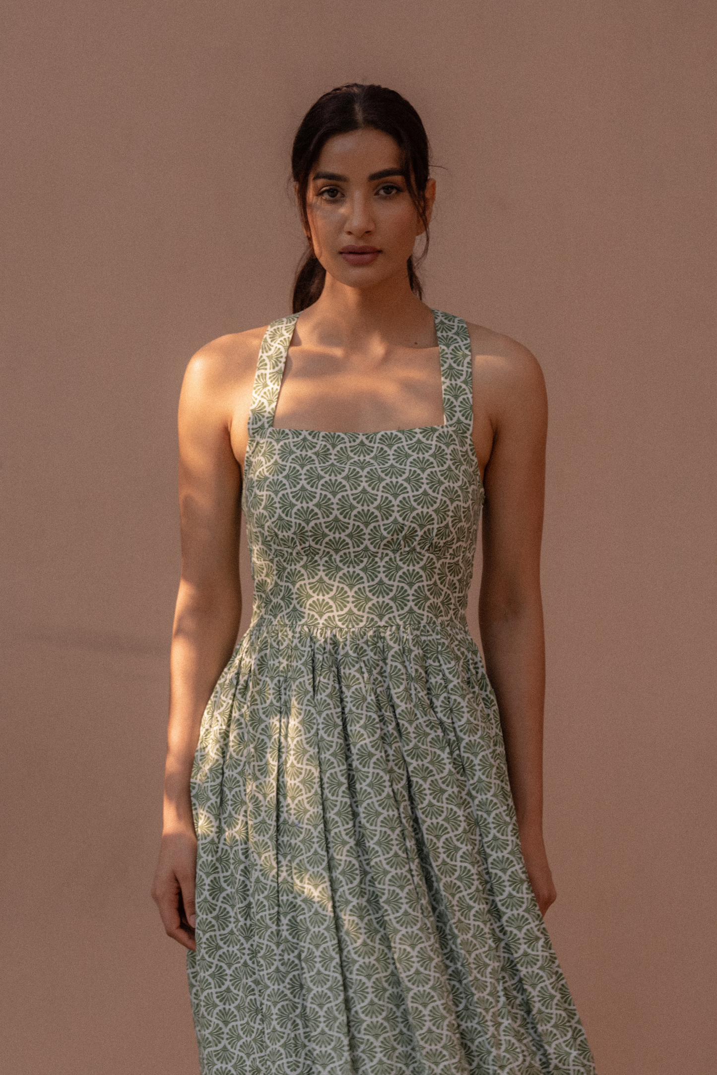 Myrtle Crossback Midi Dress