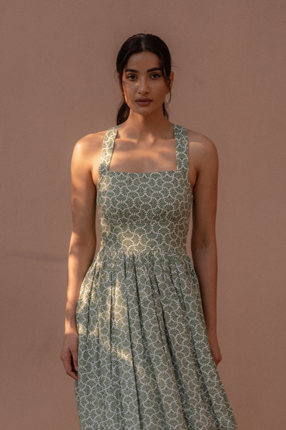 Myrtle Crossback Midi Dress