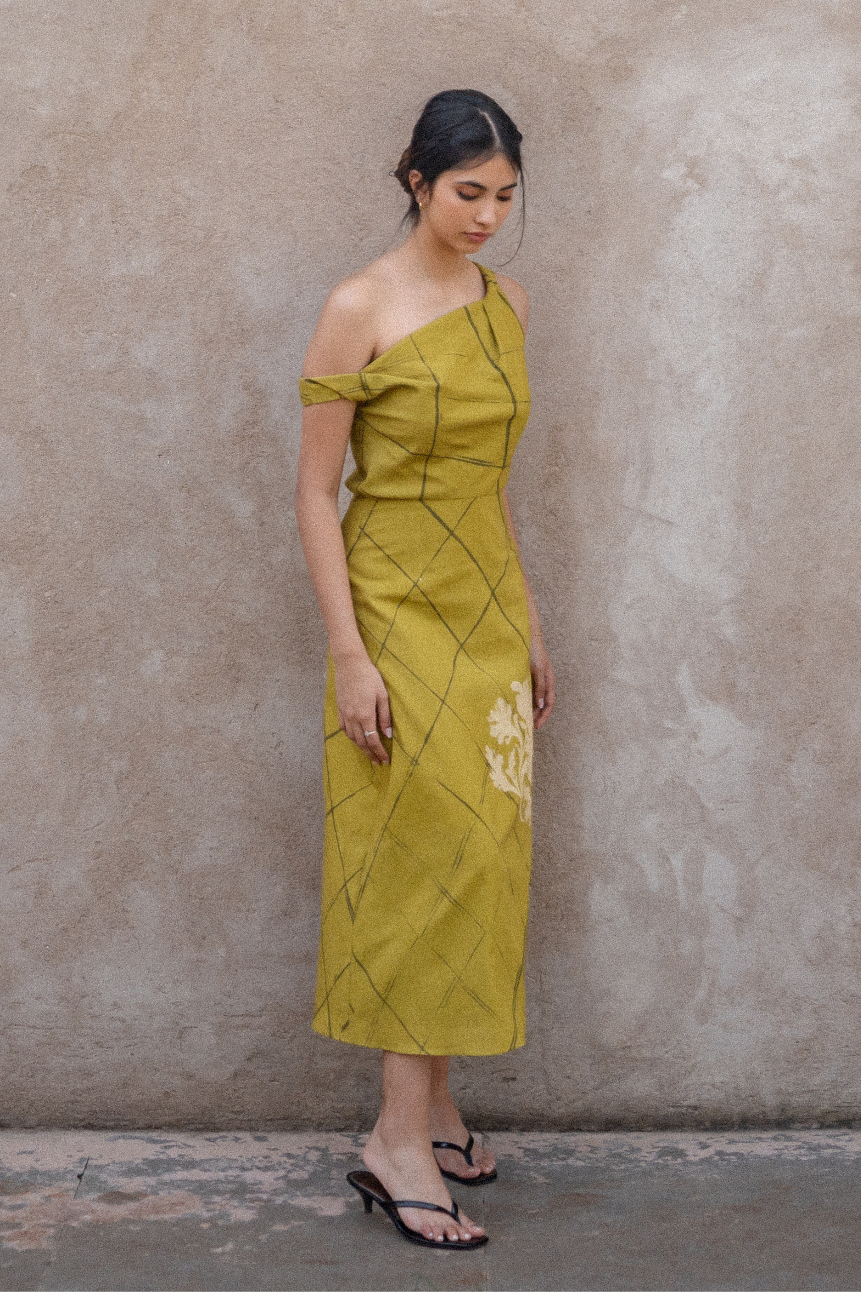 Daffodil Off-Shoulder Midi Dress