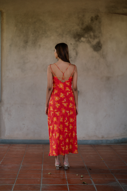 Pansy Strap Maxi Dress