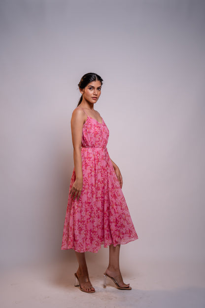 Bella Rose Midi Dress