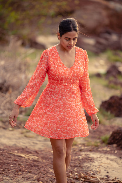 Orange Hues Mini Dress