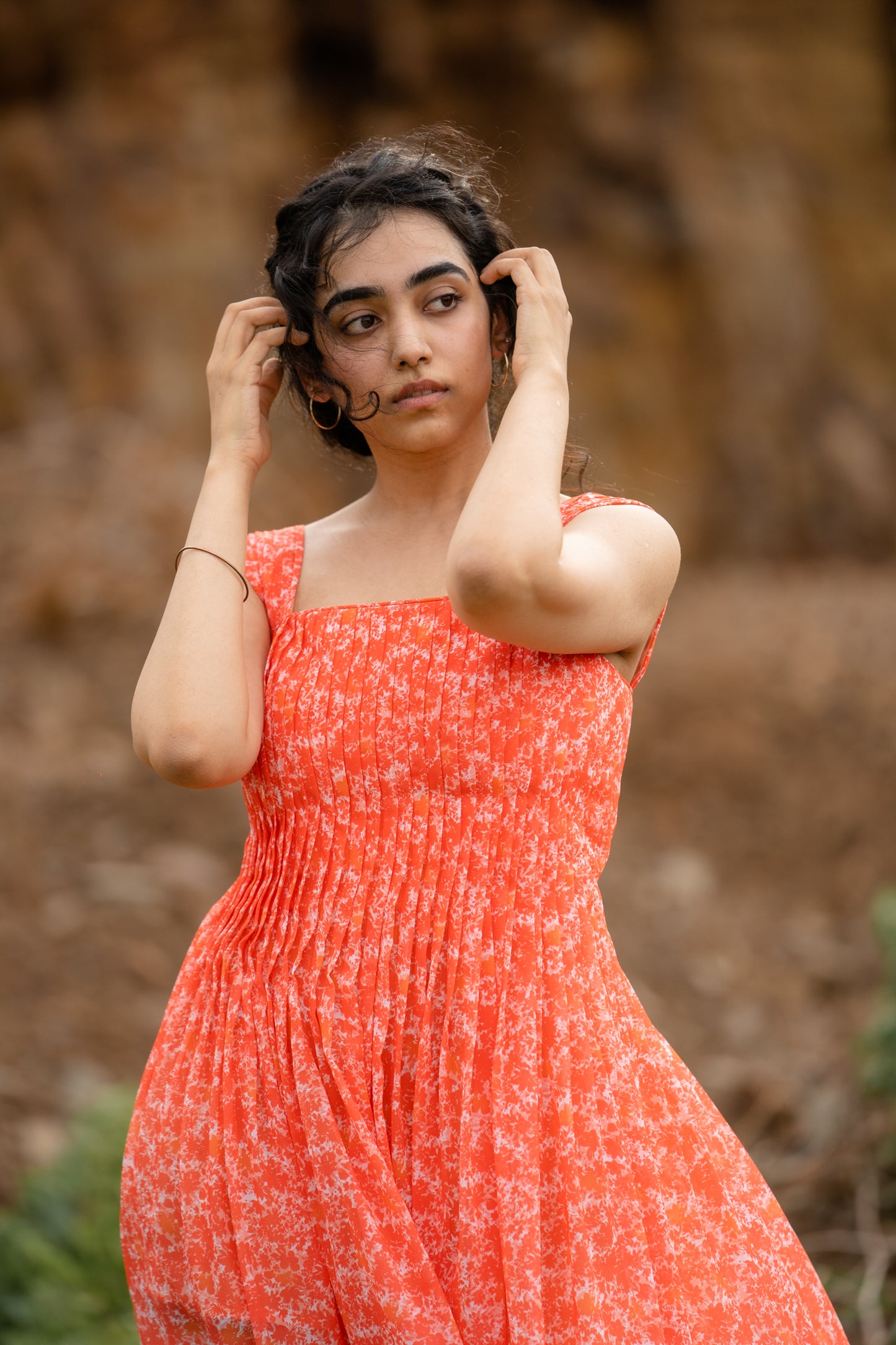 Orange Hues Maxi Dress