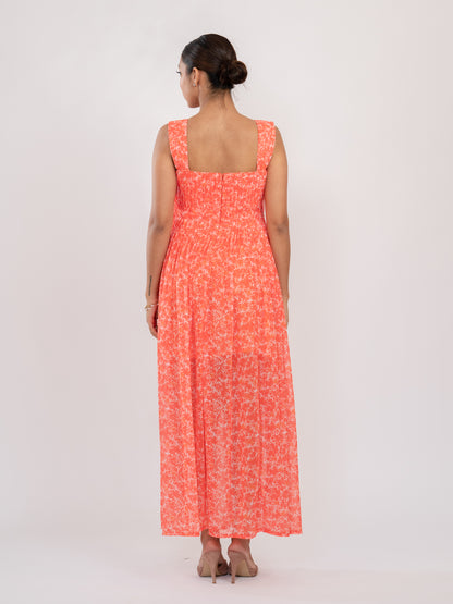 Orange Hues Maxi Dress